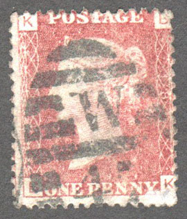 Great Britain Scott 33 Used Plate 181 - BK - Click Image to Close